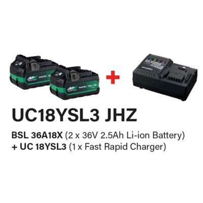 HIKOKI STARTER PACK 36V UC18YSL3 JHZ
